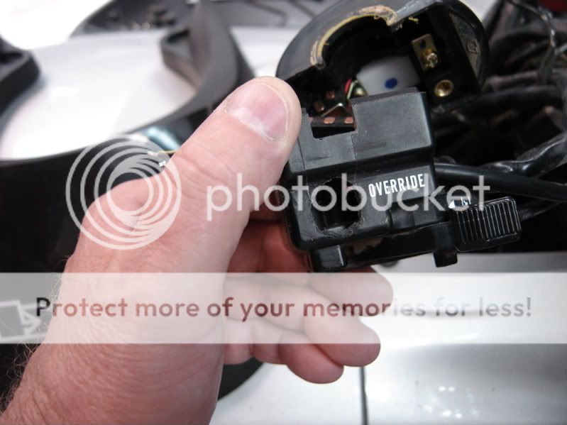 How To Replace override button with latching push button switch for